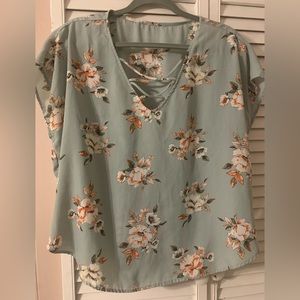 Pink Rose Juniors Top